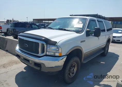 2002 Ford Excursion Limited from USA, damaged, VIN 1FMSU43F82EA39215